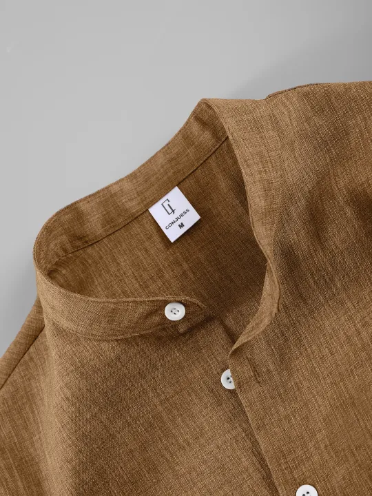 Summer%20Men's%20Cotton%20Linen%20Texture%20Stand%20Collar%20Short%20Sleeve%20Shirt%20&%20Shorts%20Casual%20Set,%20Loose%20Breathable%20Two-Piece%20Outfit%20-%20Image%203