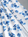 Spring/Summer 2024 European and American Fashion Explosion Printing Knit Simple Sleeveless Suspender Dress with Leaking Back and. 