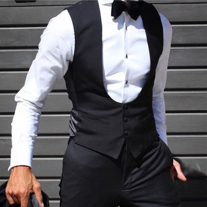 Black%20Men%20Vest%20for%20Wedding%20Groom%20One%20Piece%20Slim%20Fit%20Suit%20Waistcoat%20Solid%20Color%20Male%20Fashion%20Coat%20-%20Image%208