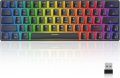 Tezarre TK63 Pro Wireless Keyboard Bluetooth/2.4G/USB Wired 60% Mechanical Gaming Keyboard RGB Backlit Hot-Swappable. 