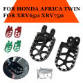 Motorcycle CNC Foot Pegs Rests Footrest Footpeg Pedals For HONDA AFRICA TWIN XRV 650 XRV 750 XRV650 XRV750 650XRV 750XRV 1990. 