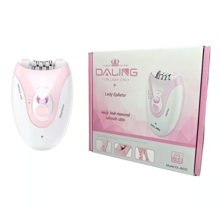 Daling DL-6032 Cordless ladies Epilator with 2SPEEDS Adjustment