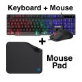 Banda KM_99 Best Gaming Combo With Free Mouse Pad RGB Gaming Keyboard Mouse And Mouse Pad.. 