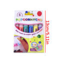Diy Bubble Popcorn Painting Pen Magic 6-Color Bubble Pen 3d Art Pen Children'S Painting Coloring Creative Marker Pen 60ml. 