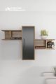 Modern Wooden Wall Shelf with Cabinet Door | Wall Mounted Storage Shelf | Decorative Wooden Wall Rack for Living Room, Bedroom & Office | Home Decor Display Organizer. 