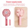 Desk Fan High Velocity Electric Fan USB Rechargeable Student Fan Cat Ear Design Mini Fan Portable Hand Held Fan For Office 1Pcs. 