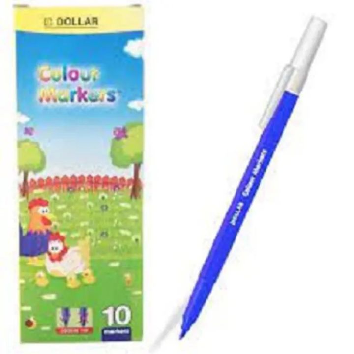 DOLLAR Simple Marker Blue 10PC Pack