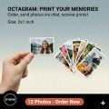 12/24 pcs Mini photo print, customize photo print 2 inche by 1 inche size HD photo print.