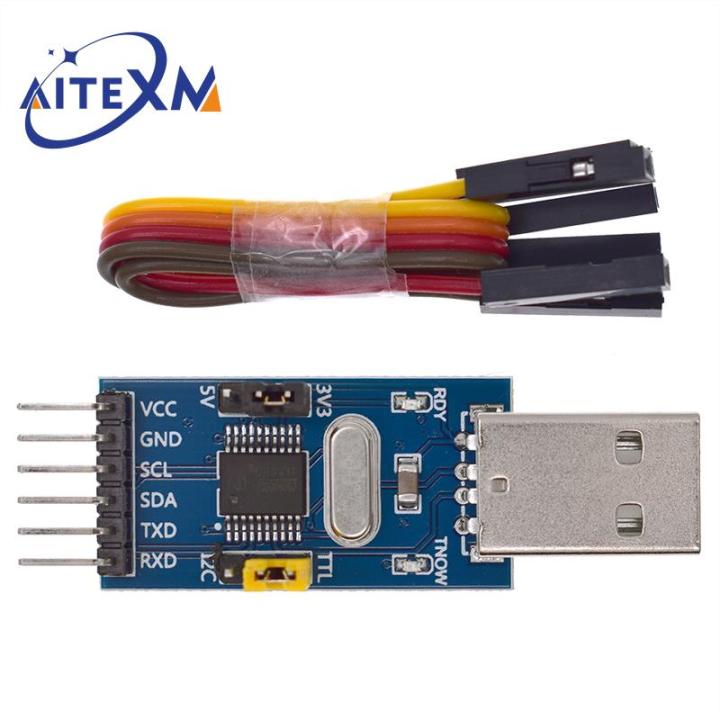 CH341T V3 2 IN 1 Module 3.3V 5V USB to I2C IIC UART USB to TTL Single ...