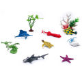 56-Piece Underwater World Model Set - Mini Marine Animals, Coral, Octopus, Nautilus, Crab, Lobster, Starfish, Ocean Model Animal. 