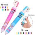 Multicolor Pen - 10 in 1 Retractable Ballpoint Pen. 