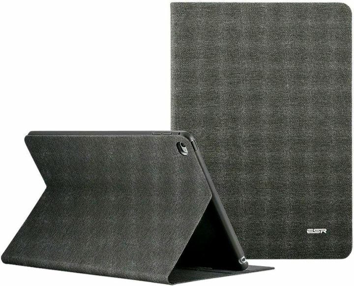 ESR iPad Air 2 Case, iPad Air 2 Smart Case Cover Oxford Cloth Case Knitted Textile Ultra Slim Auto Wake & Sleep Function Grey for iPad Air 2, Twilight
