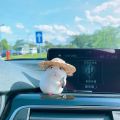 Cute Hamster with Straw Hat Car Ornament,Car Decoration Auto Interior Dashboard Accessories. 
