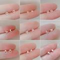925 Silver Needles Silver Color Mini Star Heart Butterfly Stud Earrings for Women Hypoallergenic Daily Wear Ear Girls Pierc . 