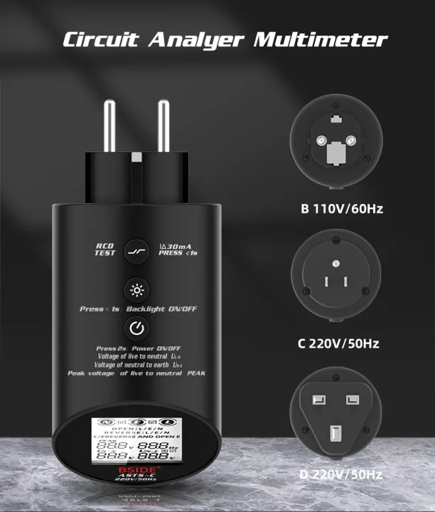 BSIDE%20Circuit%20Analyzer%20Professional%20Socket%20Tester%20Outlet%20Checker%20Electricista%20Polarity%20Phase%20Wiring%20Cable%20Status%20Check%20RCD%20Meter%20-%20Image%206