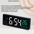 LED Digital Alarm Clock Temperature Date Display Snooze USB Desktop Mirror LED Clocks for Living Room Decoration. 