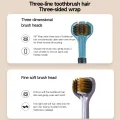 3D Manual Toothbrush 2/4pcs Three sided U-shaped Soft Toothbrush for Comprehensive Oral Cleaning for Adults,Couples, Families. 