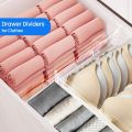 Drawer Dividers 4/6/8/12 Pack, Plastic Drawer Dividers for Baby Clothes, Kitchen Cutlery and Office Storage, Easy to Install. 