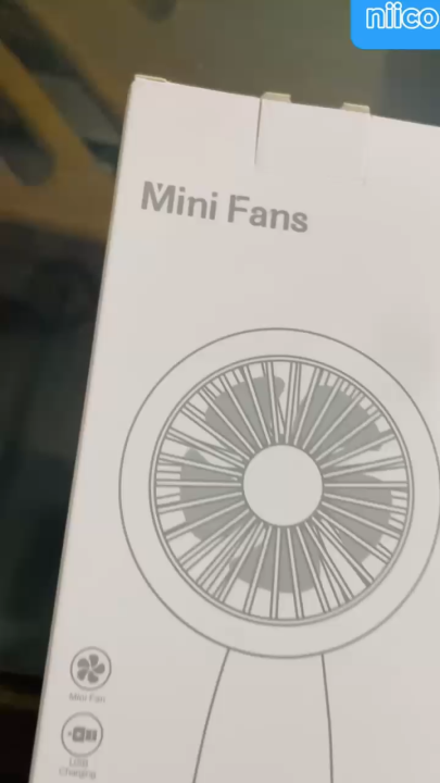 Mini USB Lithium battery Heavy Duty Rechargeable Portable Handheld cooling Fan With Toggle Switch - Model=66-01(1 Year warranty )