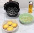 Air fryer & Bakery Silicone *CIRCLE 18cm *Food Tray/ Safety Grade *Colour Random *Safe up to temperature 240C *Medium Size. 
