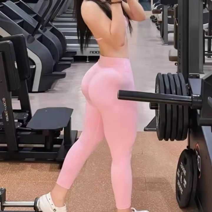 DFXEN%20Logo%20Women%20High%20Waisted%20Seamless%20Yoga%20Leggings%20Tummy%20Control%20Scrunch%20Butt%20Gym%20Fitness%20Workout%20Running%20Sports%20Pants%20-%20Image%205