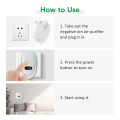 Air Purifier Plug In Negative Ion Ionizer Air Purifier for Household Quiet Operation Ionizer Mini Air Cleaner Toilet Deodorant.