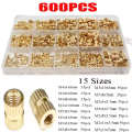 M2-M10 Knurled Threaded Inserts Kit - Brass & Copper Nuts for 3D Printing, Hot Melt Embedment Nuts for DIY Projects.