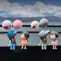 1 pair Car Decoration Cute Cartoon Couples Action Figure Figurines Balloon Ornament Auto Interior Dashboard Accessories Car Acce. 