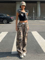 High Quality Hot Girl High Waist Casual Pants 2025 Spring Autumn New Style Loose Slim Floor Hugging Wide Leg Long Pants. 