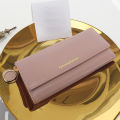 Fashion Women PU Leather Long Wallets Multi-functional Fold Purse Fresh Female Clutch Card Holder. 