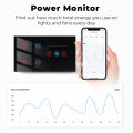 Zigbee WIFI Smart Wall Switch Ceiling Fan Speed Control Tuya Smart Life 4 Gangs Light Switches Power Monitor Touch Glass Alexa. 