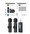k36 Dual wireless microphone 3.5mm wireless microphone mic universe PUBG. 