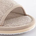 Linen Slippers Women And Men Household Indoor Floor Slippers Daily Home Simple Plain Mute Anti-Slip Comfortable Slippers.