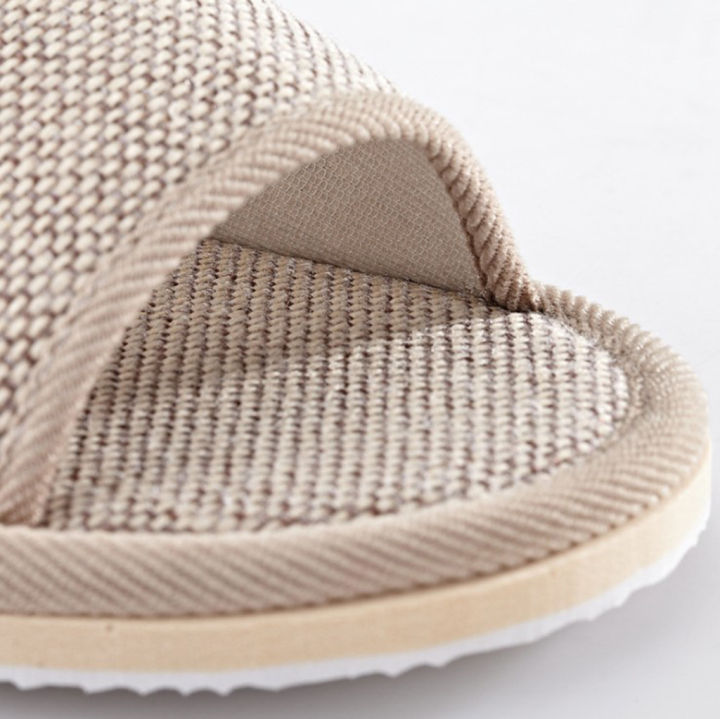Linen%20Slippers%20Women%20And%20Men%20Household%20Indoor%20Floor%20Slippers%20Daily%20Home%20Simple%20Plain%20Mute%20Anti-Slip%20Comfortable%20Slippers%20-%20Image%205
