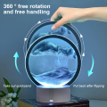 LED RGB Sandscape Lamp 3D Moving Sand Art Frame Night Light with 16 Colors Hourglass Light 3D Deep Sea Display with Remote. 
