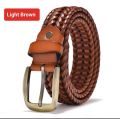 Braided Genuine Leather Belt
For Men. 