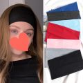 3PCS Elastic Sports Headband Running Solid Color Wide Hair Bands Women Men Yoga Hairband Black Soft Wash Face Makeup Headwrap.