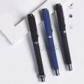 0.7mm gel pen with soft rubber handle, comfortable hand, W-369, blue/black ink, beautiful writing, office signature and Company (price per handle). 