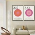 Number 666 777 Energy Spiritual Zen Art Poster Vintage Aura Angel Canvas Painting Wall Prints Picture for Living Room Home Decor. 
