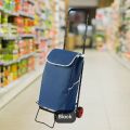 Adjustable Folding luggage Trolley - Supermarket Luggage Cart & Hand Trolley | Portable, Heavy-Duty Design for Easy Transport & Storage. 