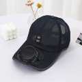 Solar & USB Rechargeable Fan Cap Outdoor Hat for Men & Women 3.7 volt with 1000mah battery. 