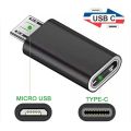 Type C Female To Micro USB Male Adapter Connector USB TypeC Micro USB Charger Adapter Converter. 