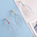 1PC Octopus Head Massager Stainless Steel Engraved Head Relaxer Brain Massage Claw Scalp Scratcher Itch Reliever Random Color. 