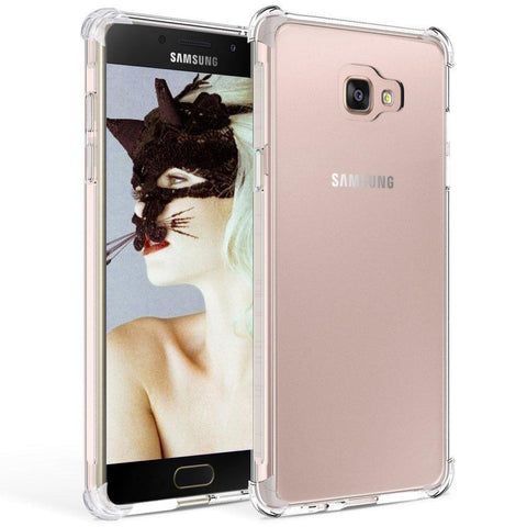 Samsung Galaxy A7 2017/ A720 Airbag Case Anti Shock and Anti-Scratch Resistant Clear View Transparent Silicone Back Cover