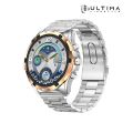 Ultima Magnum E500 Luxury Smartwatch: 1.43” TRU AMOLED Screen, Ultima Fit App, Stainless Steel & Free Leather Straps, Bluetooth Calling, Advanced Health Suite, 100+ Sports Modes, IP68 Rated Smart Watch. 