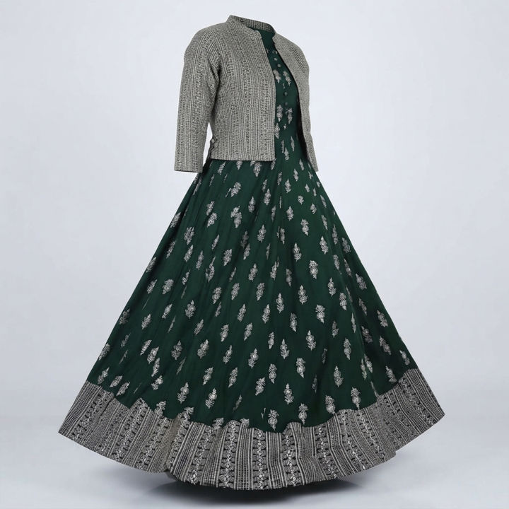 Stitched%20Glorious%20designed%20Gown%201piece%20long%20kurti%20different%20koti%20For%20Stylish%20Women%20/%20Girls%20-%20Dress%20For%20Girls%20-1%20Pice%20-%20Image%204