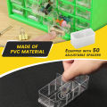 25 Drawers Stackable Storage Cabinet Tool Parts Storage Clear Organizer with Drawers Table Drawer Organizer For Screw Nut Nails. 