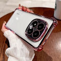 Clear Shockproof Plating Silicone Case For  Redmi Note 14 Pro Plus Note 13Pro 4G 5G 14C Transparent Soft Back Cover Bumper. 