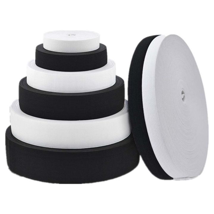 4Meter/8Meter%2015mm/20mm/25mm/30mm/35mm/40mm/45mm/50mm%20White%20Black%20Nylon%20High%20Elastic%20Bands%20Garment%20Trousers%20Sewing%20Accessories%20-%20Image%206
