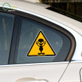 Victory Alien Sticker Paper Flower Area 51 Logo Triangle Warning Sign Reflective Car Sticker Trendy Graffiti Sticker. 